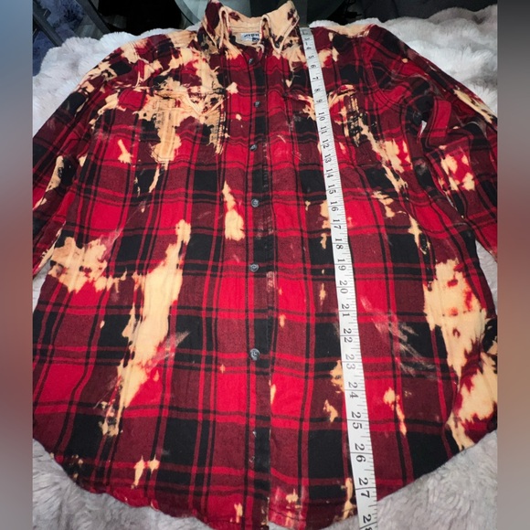 ROLLING STONES URBNVTG REWORKED FLANNEL SHIRT SIZE MEDIUM - Picture 10 of 14